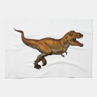 Tyrannosaurus Rex Running T-Rex Kitchen Towel