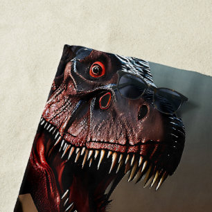 Tyrannosaurus Rex Scary Face, Hand Towel