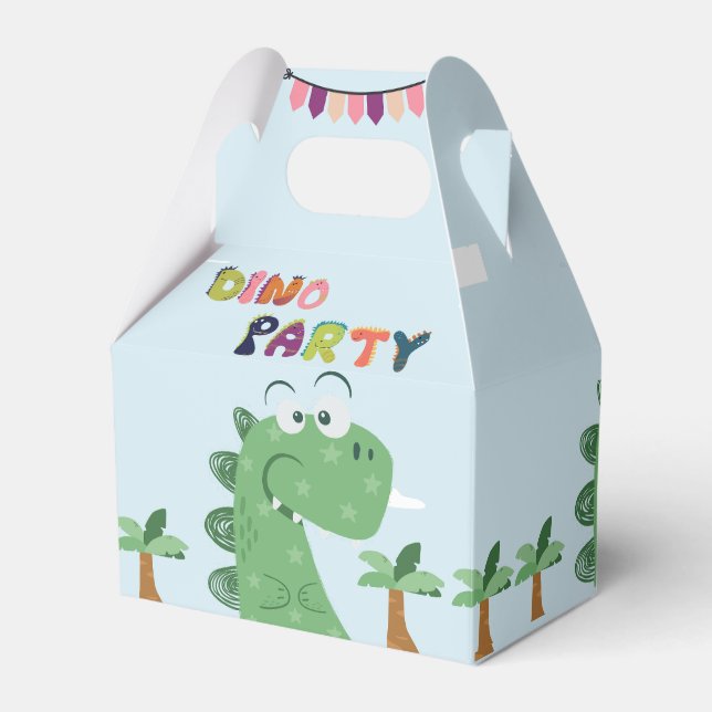 Tyrannosaurus Rex/T-Rex birthday party  Favor Box (Front Side)