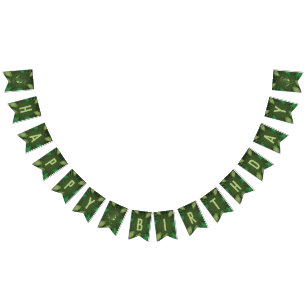 Tyrannosaurus Rex T-rex Dinosaur Happy Birthday Bunting Flags