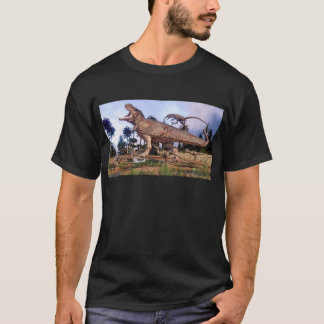 Tyrannosaurus Rex Versus Deinonychus T-Shirt