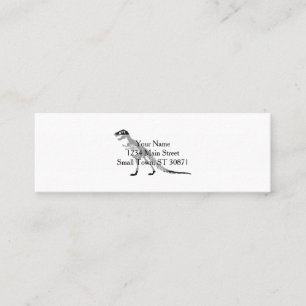 Tyrannosaurus Skeleton - Choose background color Mini Business Card