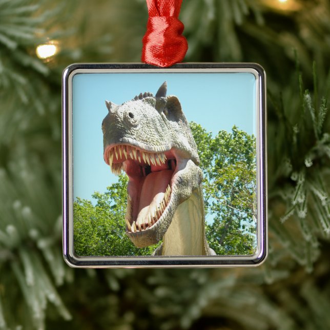 Tyrannosaurus T Rex Metal Ornament (Tree)