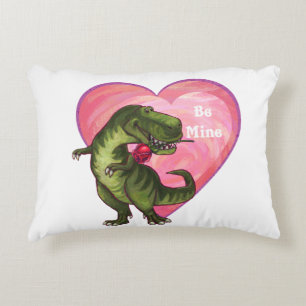 Tyrannosaurus Valentine's Day Decorative Pillow
