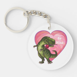 Tyrannosaurus Valentine's Day Keychain