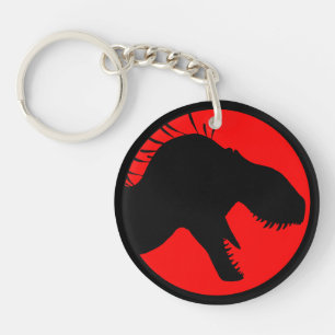 Tyrant King Productions acrylic keychain, red Keychain