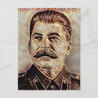 Tyrant Series #1: Electric Stalin Postcard