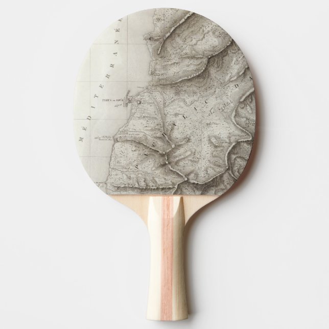 Tyre, Sidon, Israel Ping Pong Paddle (Front)