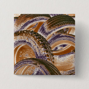 TYRES 2 INCH SQUARE BUTTON