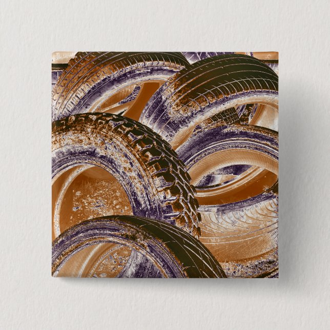 TYRES 2 INCH SQUARE BUTTON (Front)