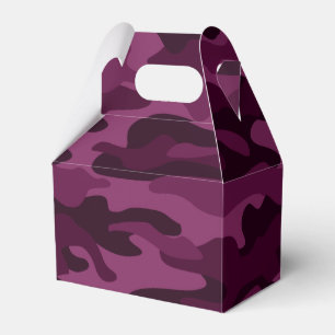 Tyrian Purple Monocolor Camo Favor Box