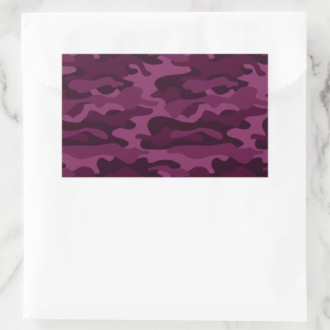 Tyrian Purple Monocolor Camo Sticker (Bag)
