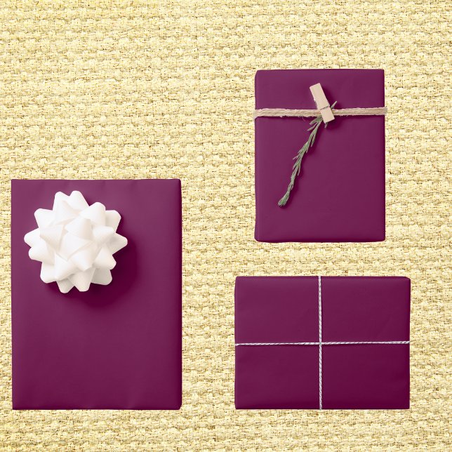Tyrian Purple Solid Colour Wrapping Paper Sheet (Creator Uploaded)