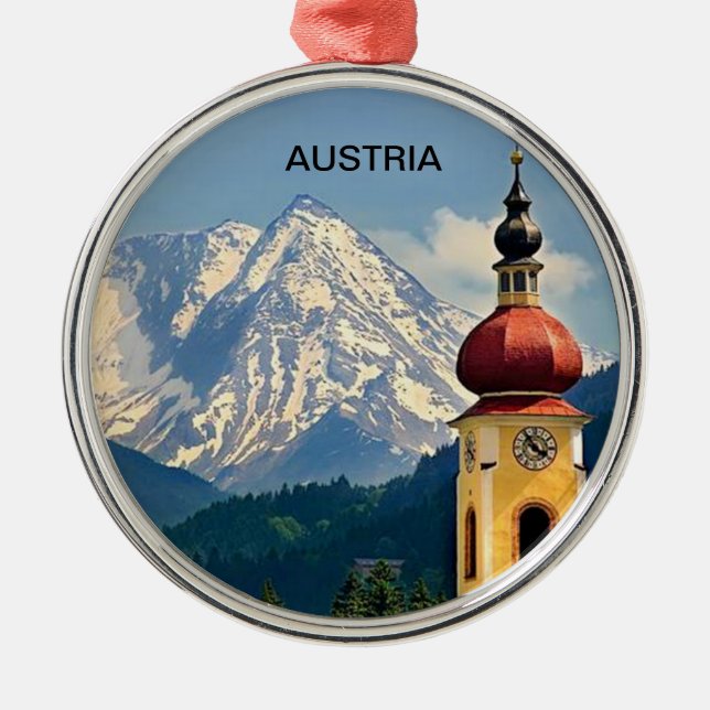 TYROL, AUSTRIA METAL ORNAMENT (Front)