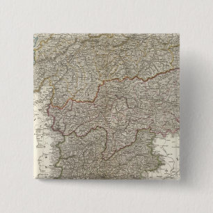 Tyrol, Voralberg, Liechtenstein 2 Inch Square Button