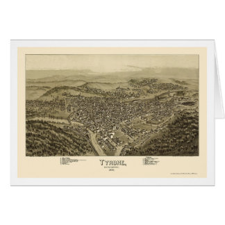 Tyrone, PA Panoramic Map - 1895