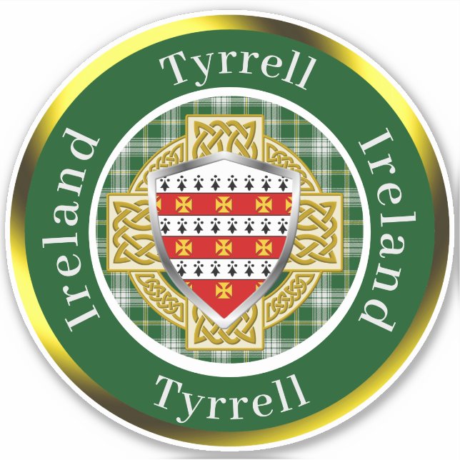 Tyrrell Irish Shield/Celtic Cross Personalized (Front)