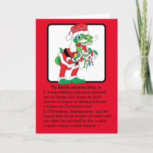 TySantaSaurus Rex, Joyeuse carte de Noël