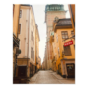 Tyska Brinken, Gamla Stan, Old Town, Stockholm Photo Print
