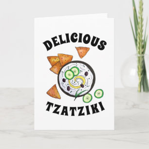 Tzatziki Greek Meze Dip Mediterranean Food Greece Card