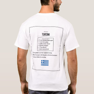 Tzatziki Recipe T-Shirt   Greek Yogurt Dip Tee
