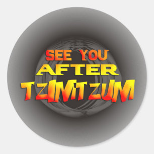 Tzimtzum Classic Round Sticker