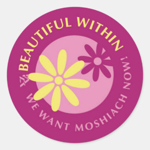 Tznius Classic Round Sticker