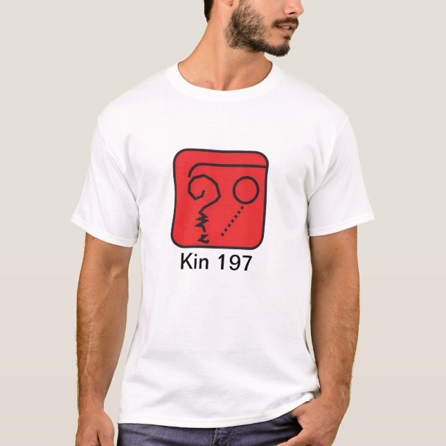 Tzolkin T. Earth Red Kin 197 T-Shirt (Front)