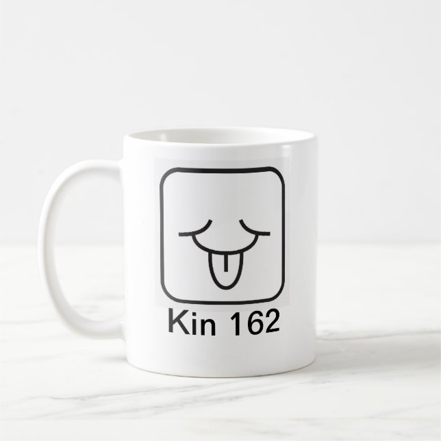 Tzolkin Vento Branco Kin 162 Coffee Mug (Left)