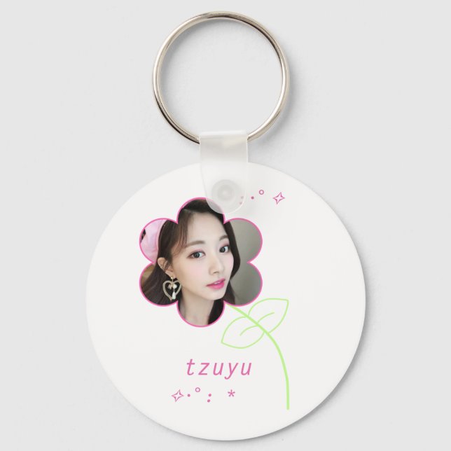 Tzuyu Kpop Twice Cute Teen Aesthetic Keychain (Front)