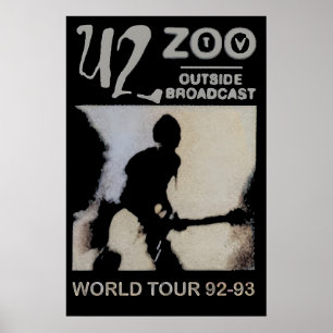 U2 ZOO TV Outside Broadcast Tour Poster Print 1