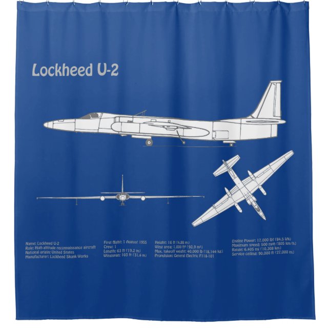 U-2 Dragon Lady - Airplane Blueprint Plans ABD (Front)
