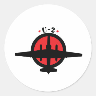 U-2 Dragonlady Classic Round Sticker