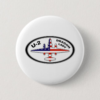 U-2 Spy Plane 2 Inch Round Button