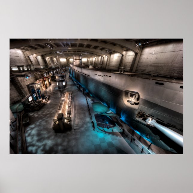 U-505 GERMAN U-BOAT SUBMARINE POSTER (Front)