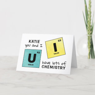 chemistry valentines cards