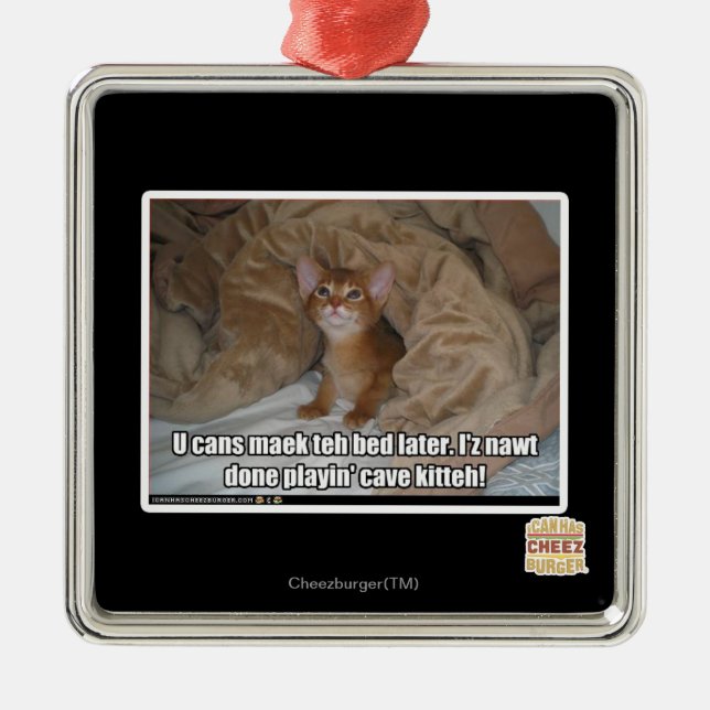 U can maek the bed later. metal ornament (Front)