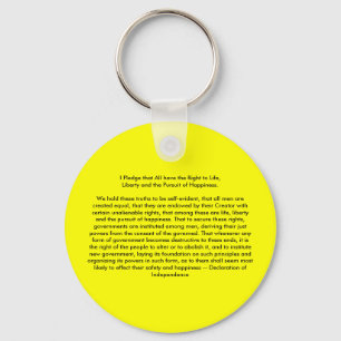 !!! U Create Declaration of Independence Keychain