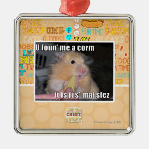 U found me a corn metal ornament
