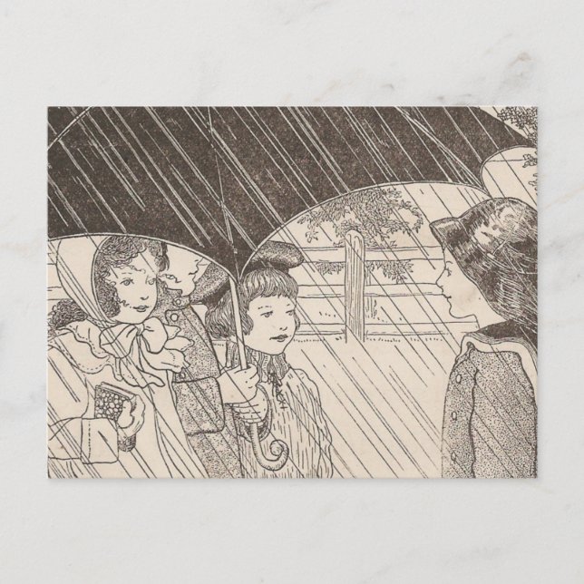 U is For Umbrella Postcard (Front)