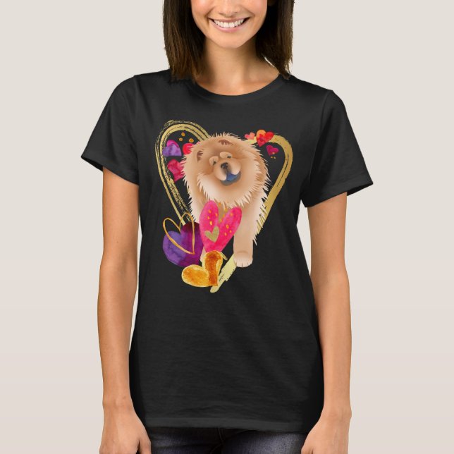 U MAKE MY HEART GO BLING - Chow dark shirt styles (Front)