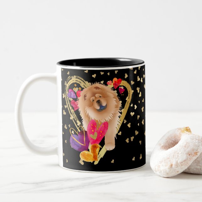 U MAKE MY HEART GO BLING - Chow mug (With Donut)