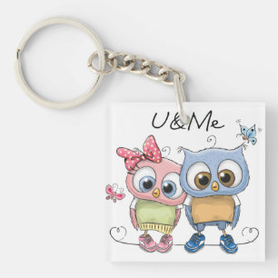 U & Me Meilleurs Amis Porte-clés Hibou - Douce For