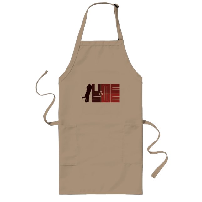 U & ME, US & WE VALENTINE'S DAY LONG APRON (Front)