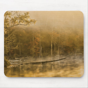 U.P., Michigan Fog Rising on Pond Mouse Pad