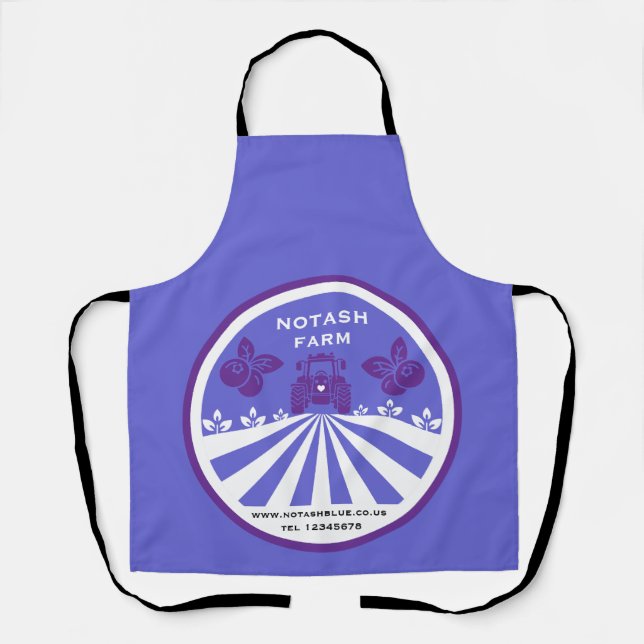 U-Pick Blueberry Farm Promotion Apron (Front)