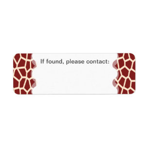U pick Colour/ Brown Giraffe Print in Mosaic Tile