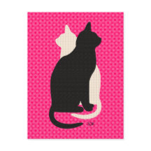 U Pick Colour/ Good Luck Black White Kitty Catz