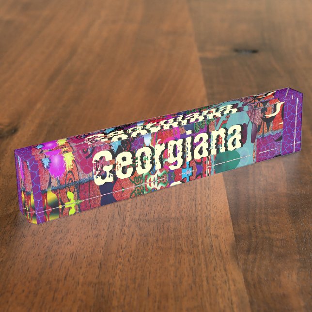 U-pick Colour/ Graffiti Art on Brick Wall Nameplate (Side)