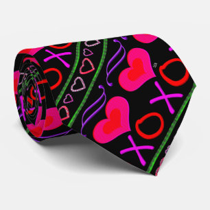U Pick Colour/ Valentine's Day Hugs and Kisses Tie
